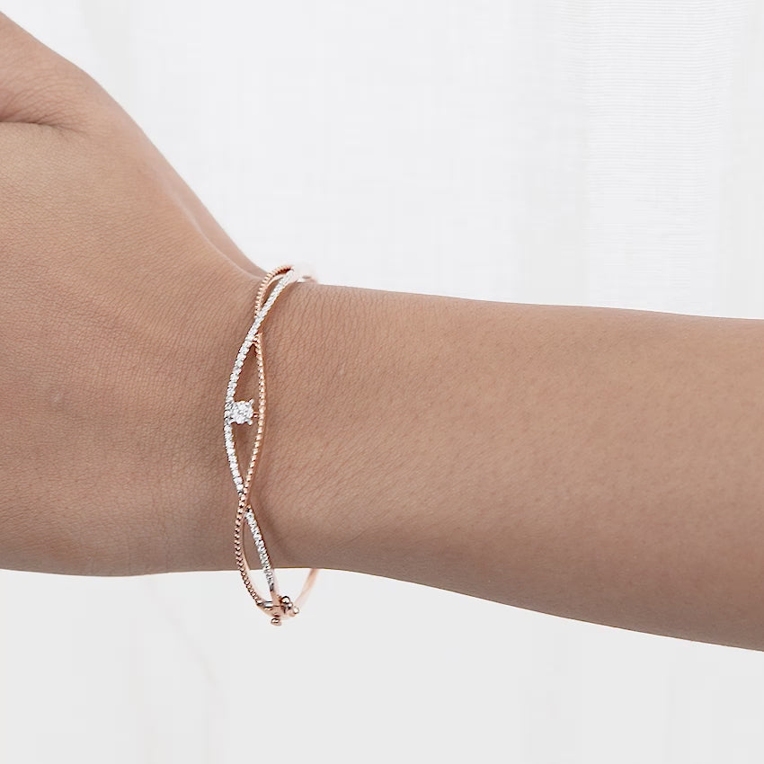 Swirling Stardust Diamond Bracelet