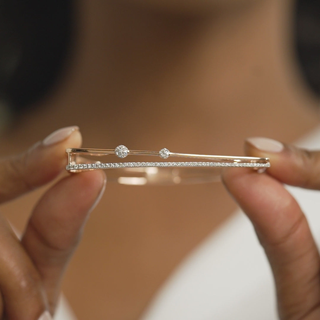 Sparkle Strand Diamond Oval Bracelet