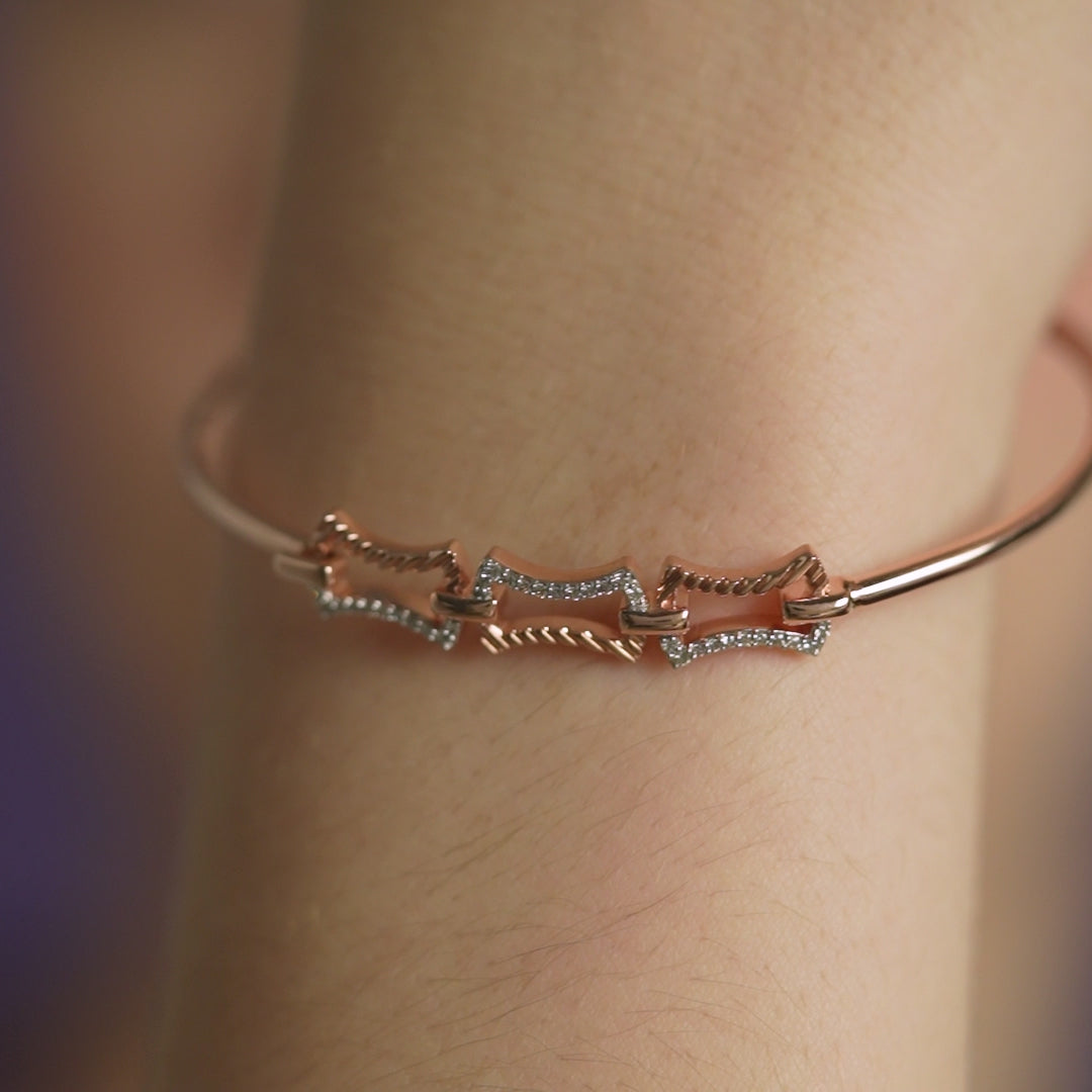 Aria Diamond Tube Bracelet