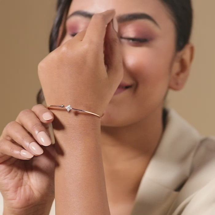 Duo Bud Diamond Bracelet