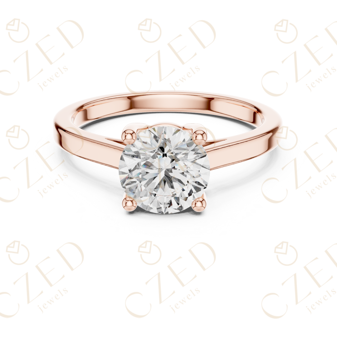 Round Cut Diamond Solitaire Ring