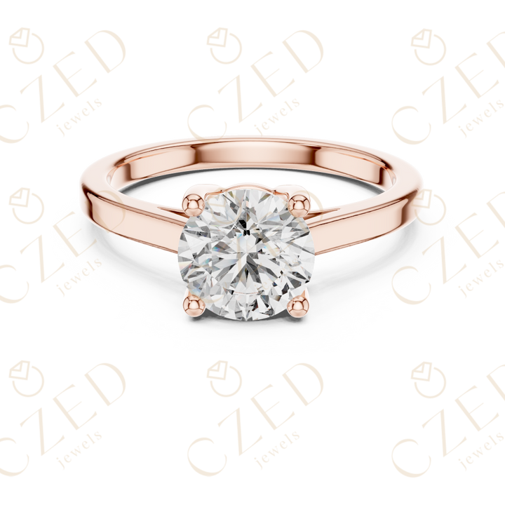 Round Cut Diamond Solitaire Ring