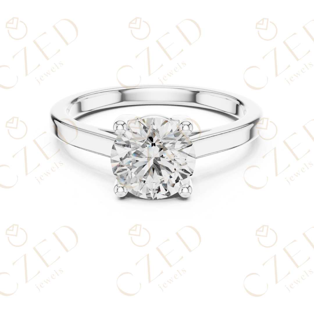 Round Cut Diamond Solitaire Ring