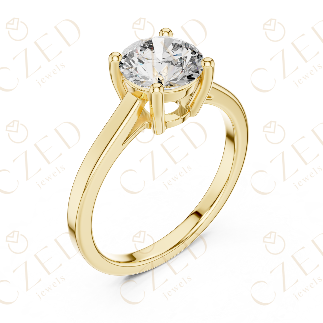 Round Cut Diamond Solitaire Ring