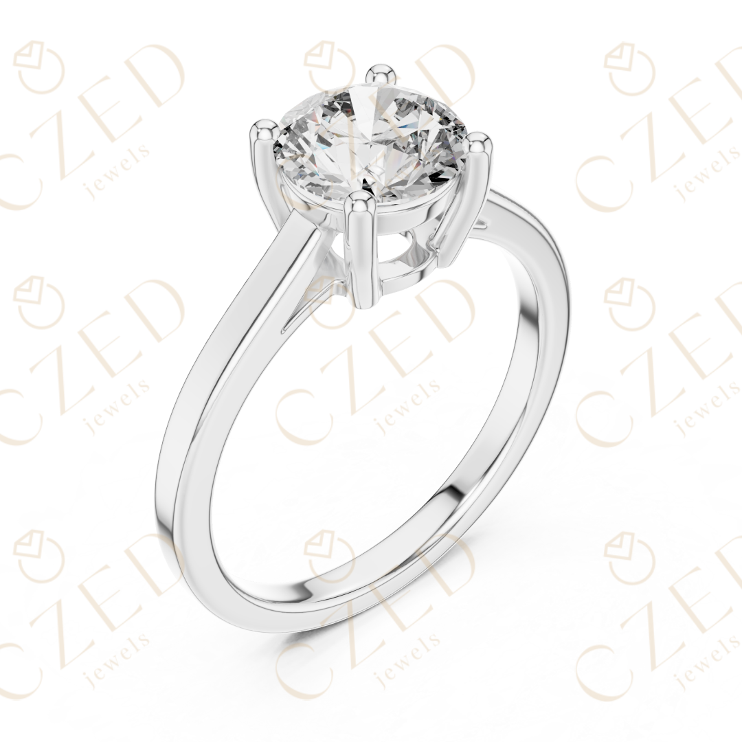 Round Cut Diamond Solitaire Ring