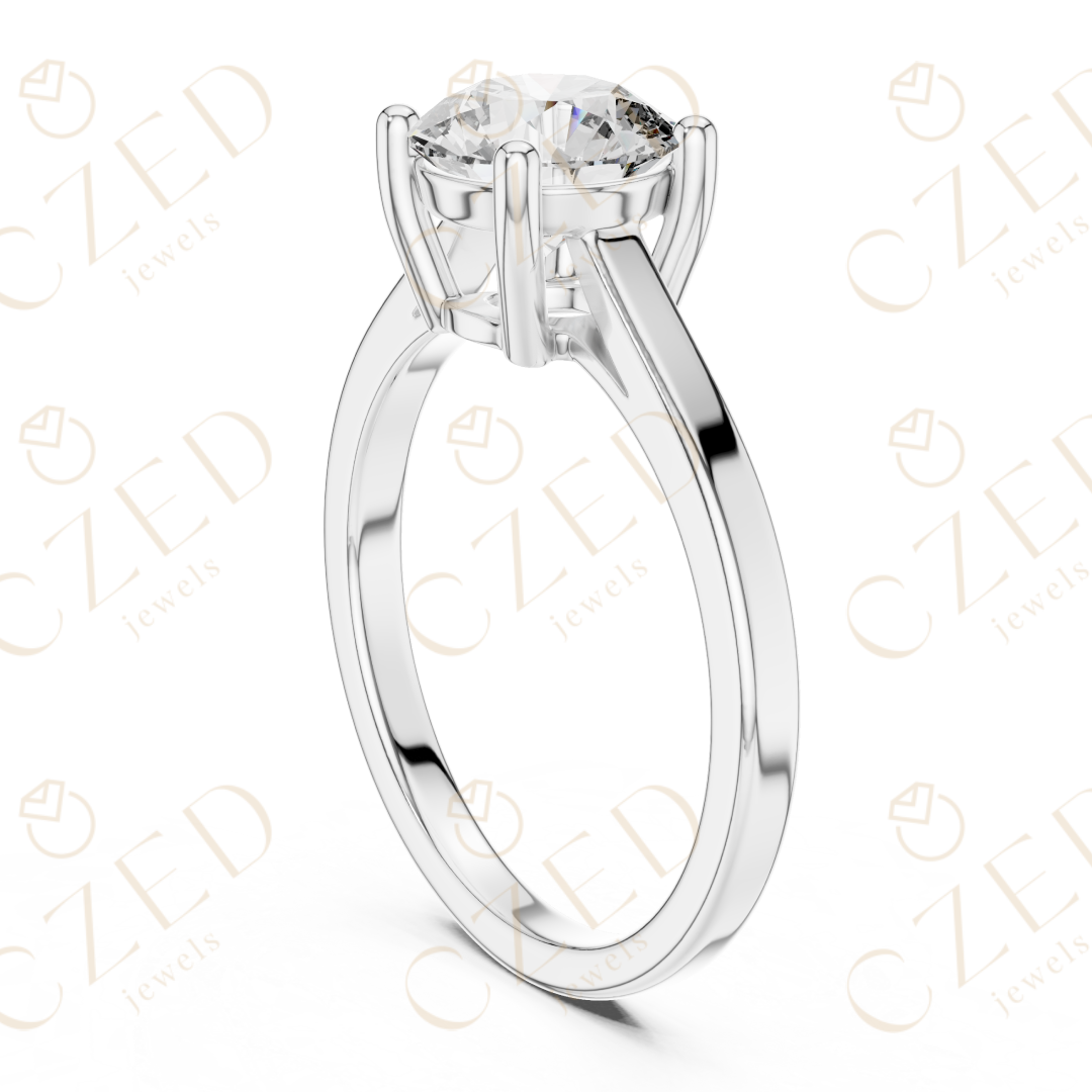 Round Cut Diamond Solitaire Ring