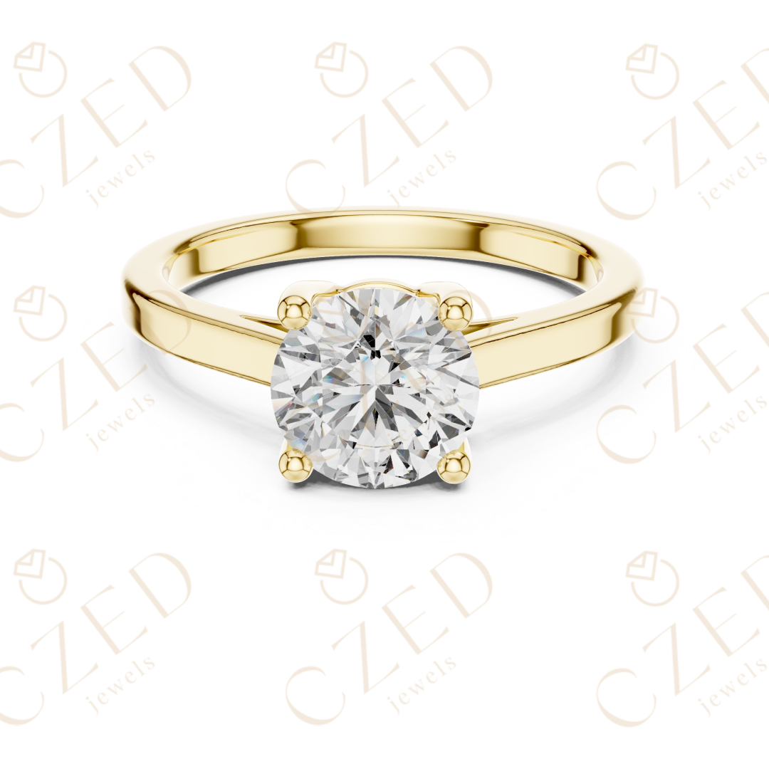 Round Cut Diamond Solitaire Ring