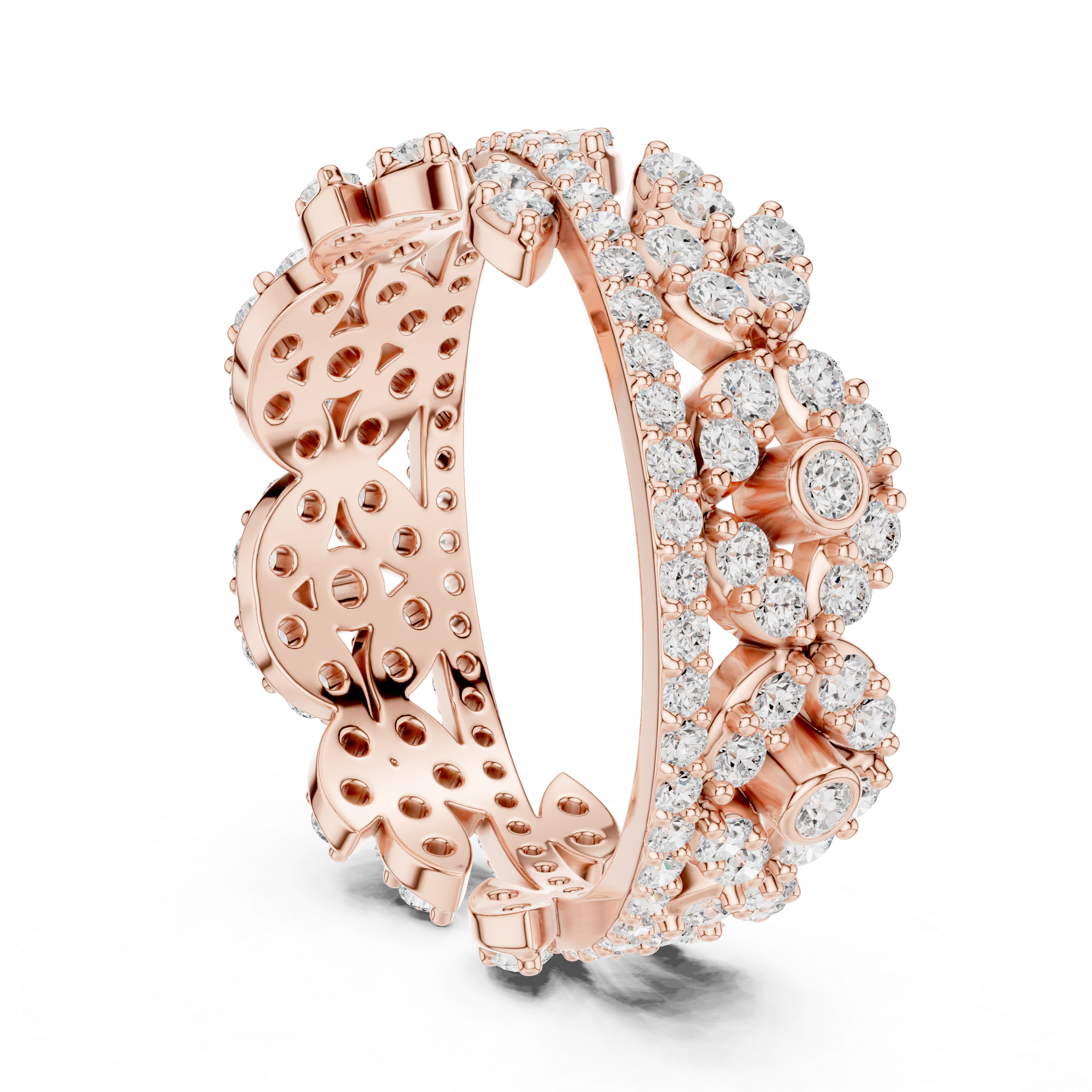 Elegant hoop earrings featuring textured gold surface.