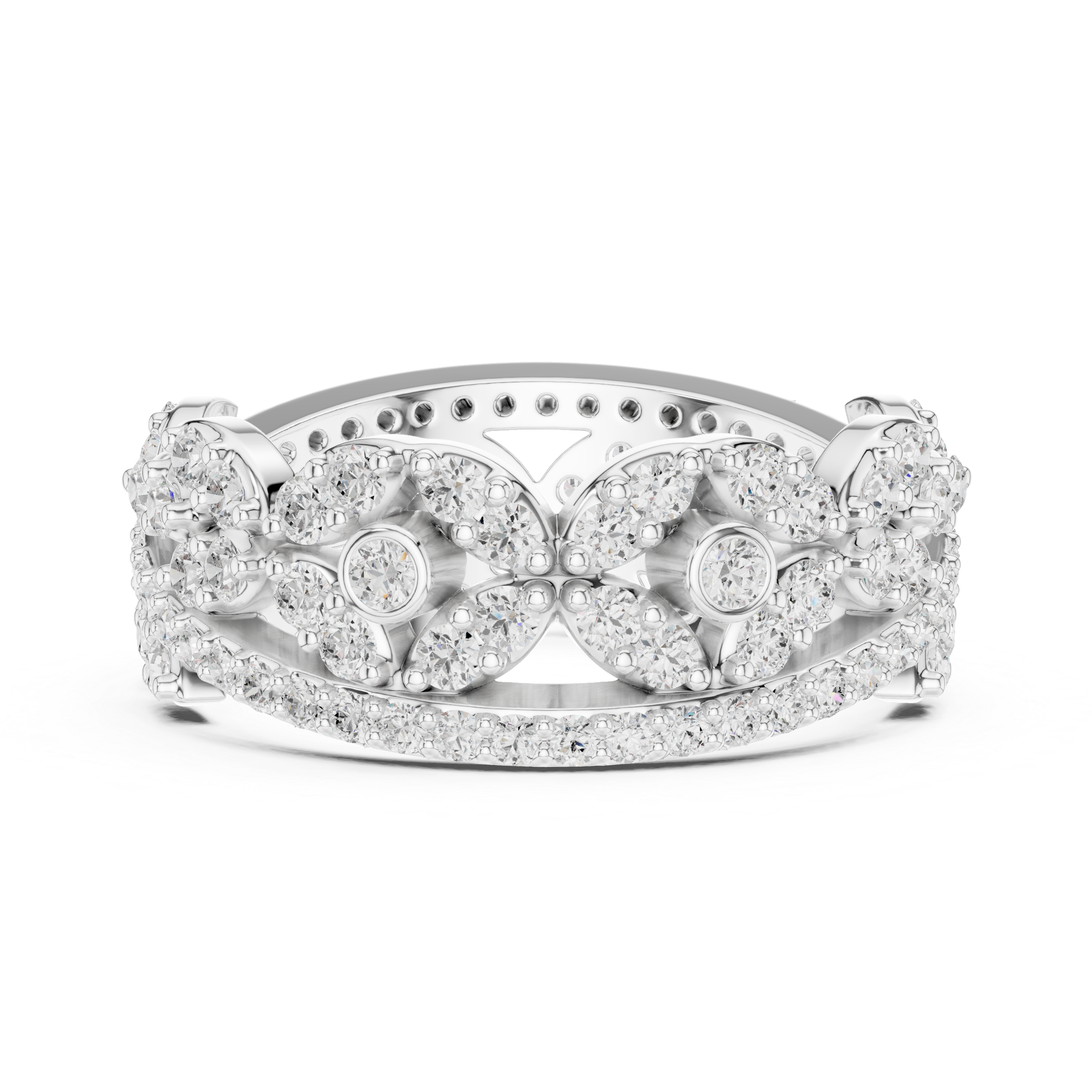 Stylish marquise diamond ring with elongated shape and delicate prong setting.